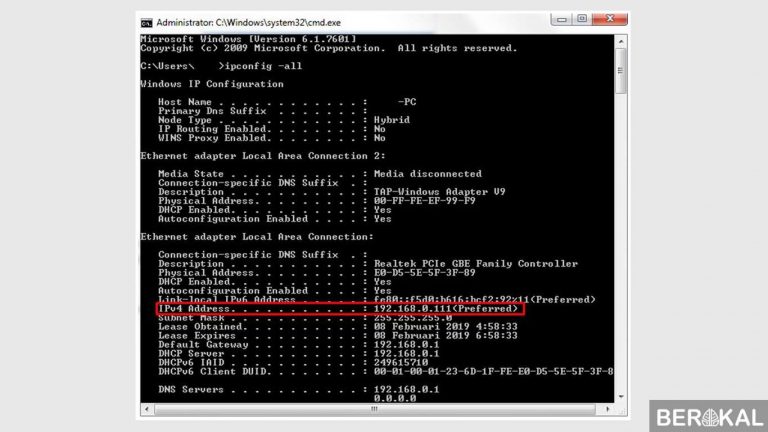 Cara Melihat Ip Address Sendiri Di Pc Dan Hp