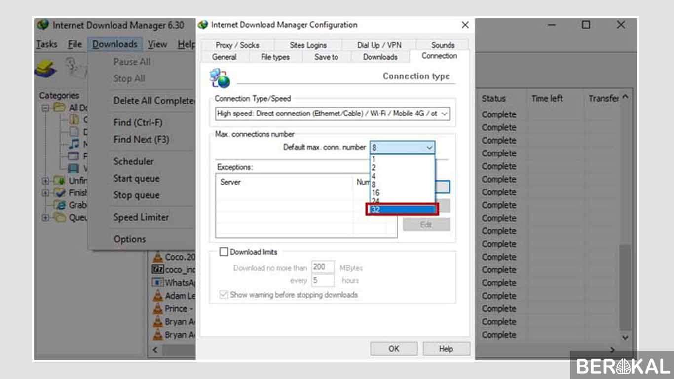 cara mempercepat download idm