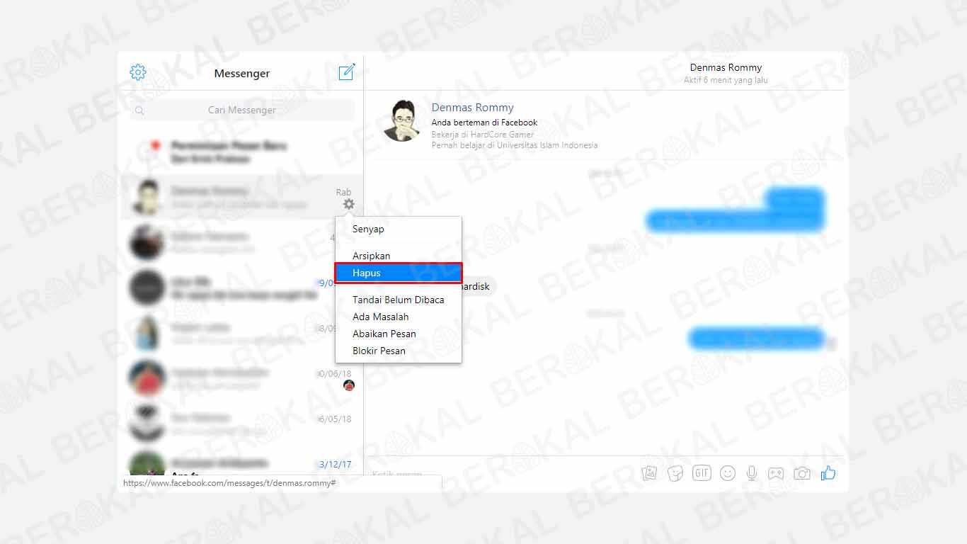 √ 3 Cara Menghapus Pesan di Messenger Sekaligus dengan Cepat