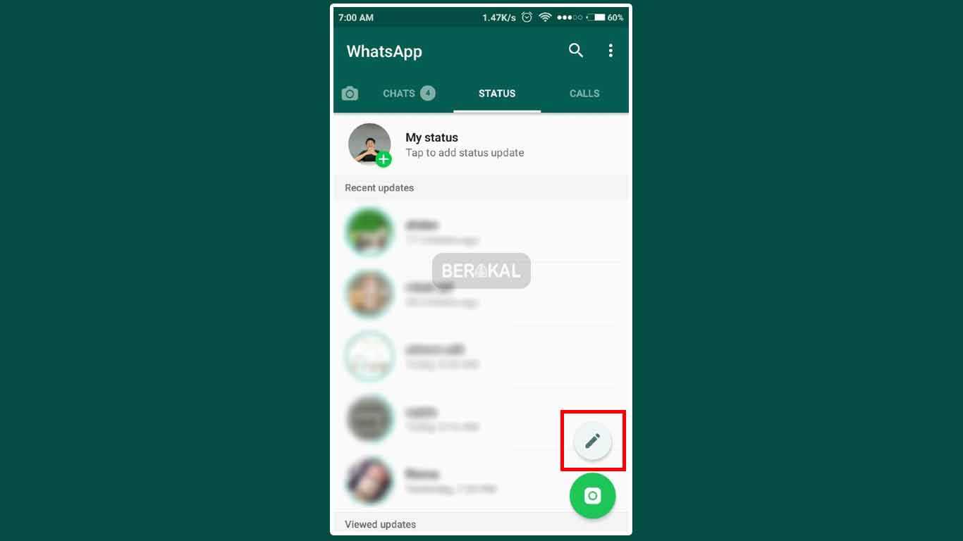 2 Cara Membuat Status  di WhatsApp Baru Foto Video Tulisan 