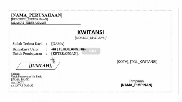 √ Aplikasi Kwitansi Kosong untuk Pembayaran Gratis & Otomatis