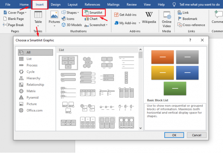 √ Cara Membuat Flowchart Di Word Dengan SmartArt