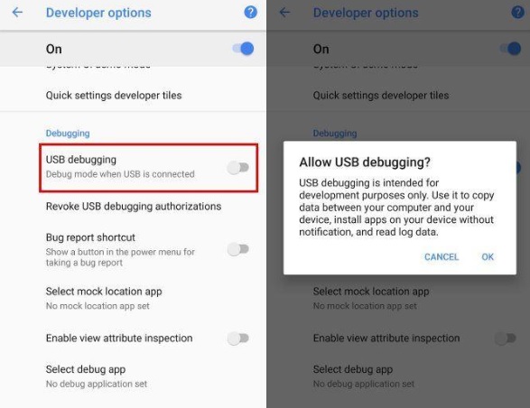 Buka aplikasi Android Device Debugging, tunggu sampai muncul layar CMD pada komputer tersebut