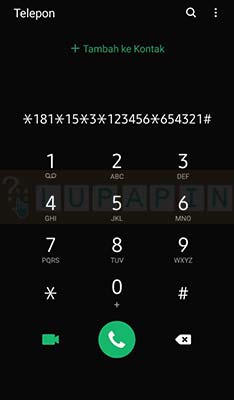 Sementara itu, untuk mengganti PIN, kamu dapat dial *181*15*3*(PIN LAMA)*(PIN BARU)#.