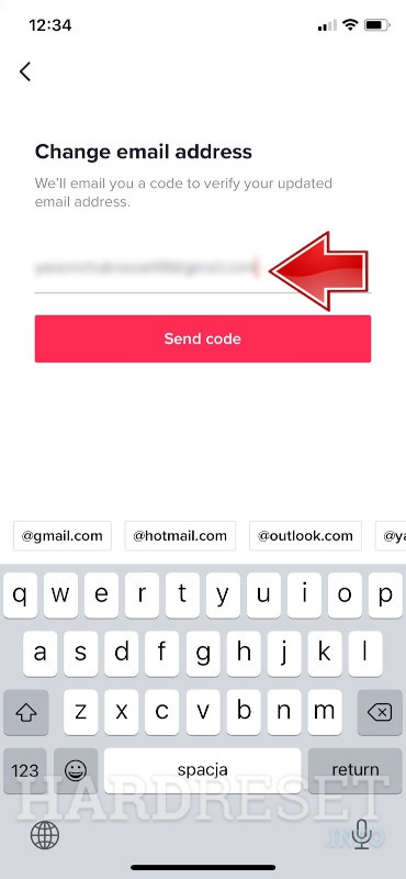 Tap “Ubah Alamat Surel”, dan input OTP yang dikirimkan pada email terdaftar.