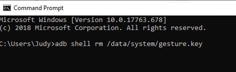 adb shell rm:data:system:gesture.key
