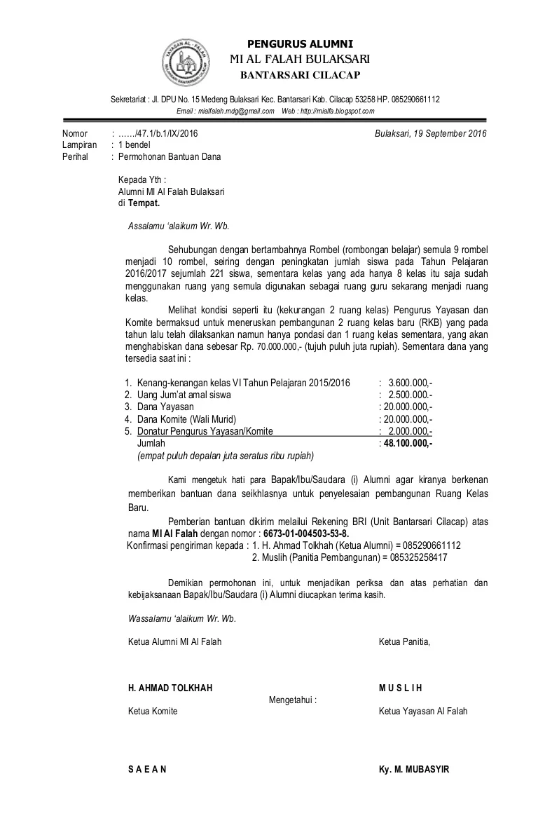 Contoh Proposal Non Formal Singkat 5