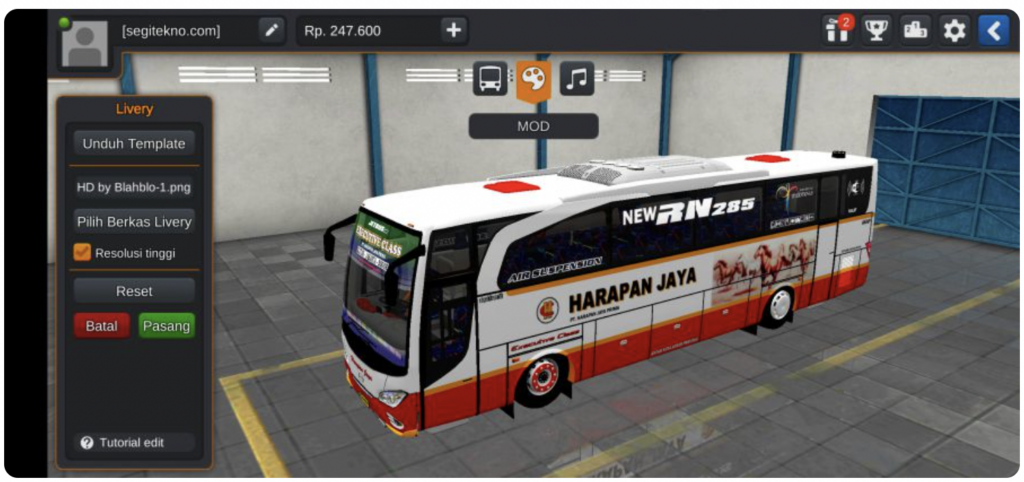 Harapan Jaya Jetbus High Decker