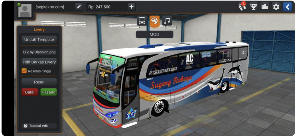 Sugeng Rahayu Jetbus High Decker